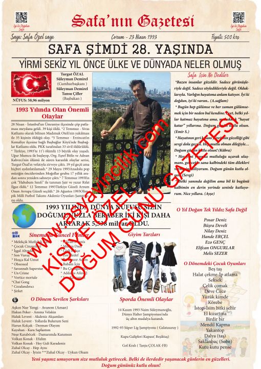  Doğum Günü Gazetesi