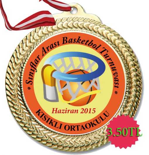  Basketbol yarışması madalyası