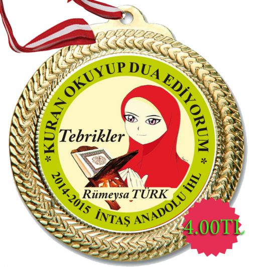 Kuran okuma yarışması madalyası