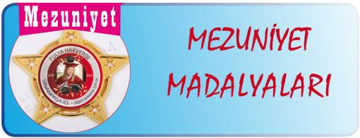  Mezuniyet Madalyaları