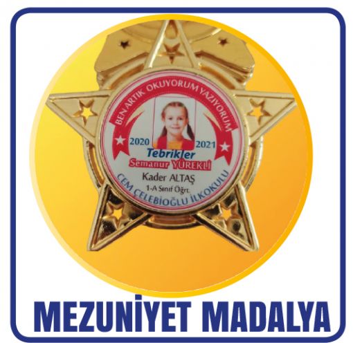  Mezuniyet madalyası resimli