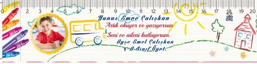 Okuma bayramı özel hediye cetvel