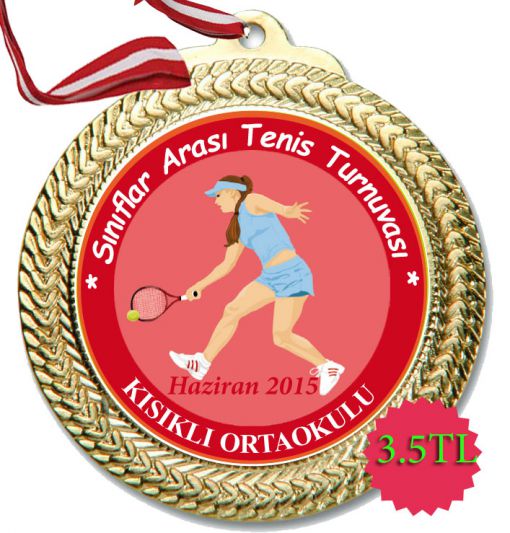  Tenis Turnuva Madalyası